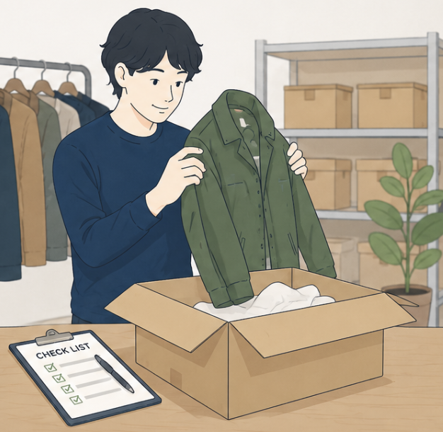 お客様から届いた商品の受け取り・検品作業